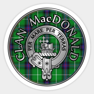 Clan MacDonald Crest & Tartan Sticker